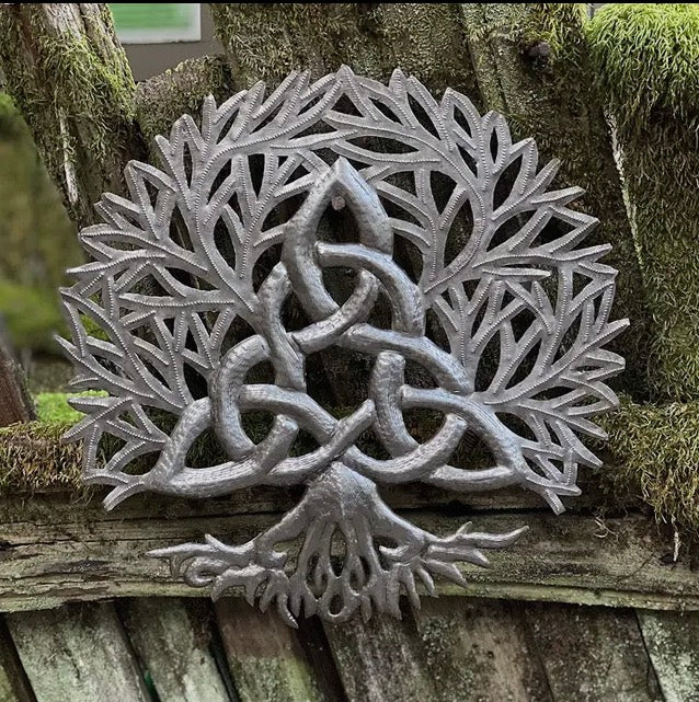 Handmade Celtic Knot Tree of Life Metal Wall Decor
