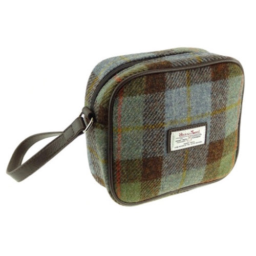 Harris Tweed Small Crossbody Shoulder Purse Bag - Macleod Tartan Plaid