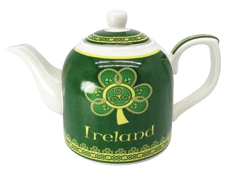 Royal Tara Teapot Ireland Spiral Shamrock