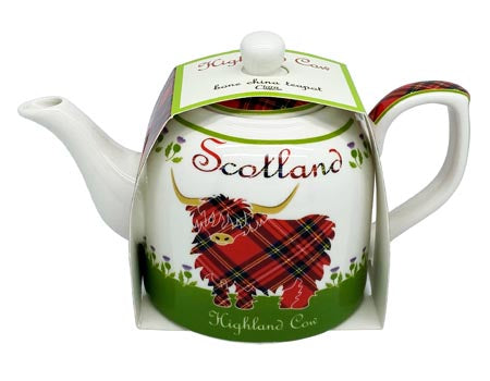 Royal Tara Teapot Scotland Highland Cow