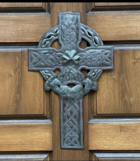 Handmade Claddagh Ring Celtic Cross