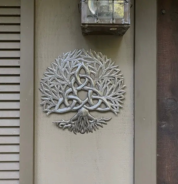 Handmade Celtic Knot Tree of Life Metal Wall Decor