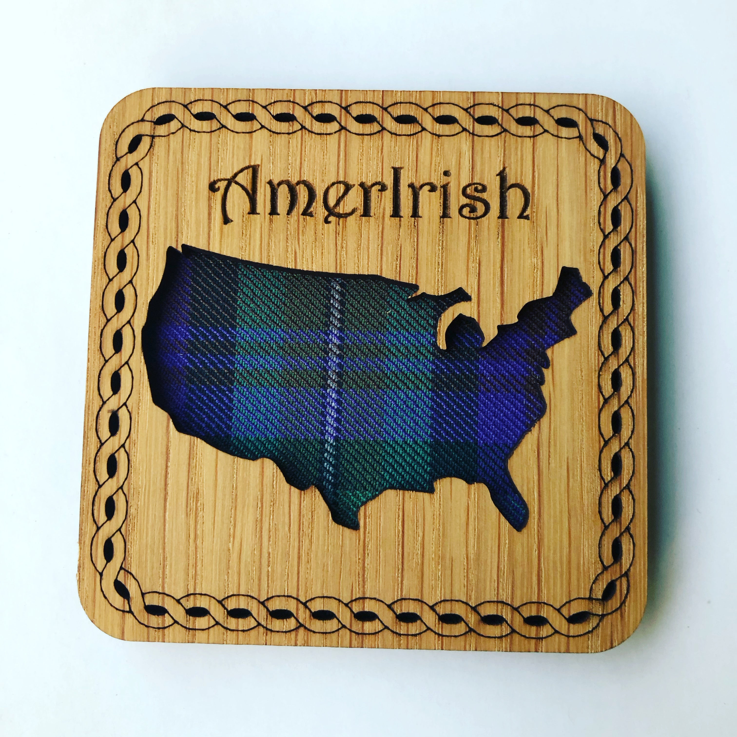 American Irish Square Coaster