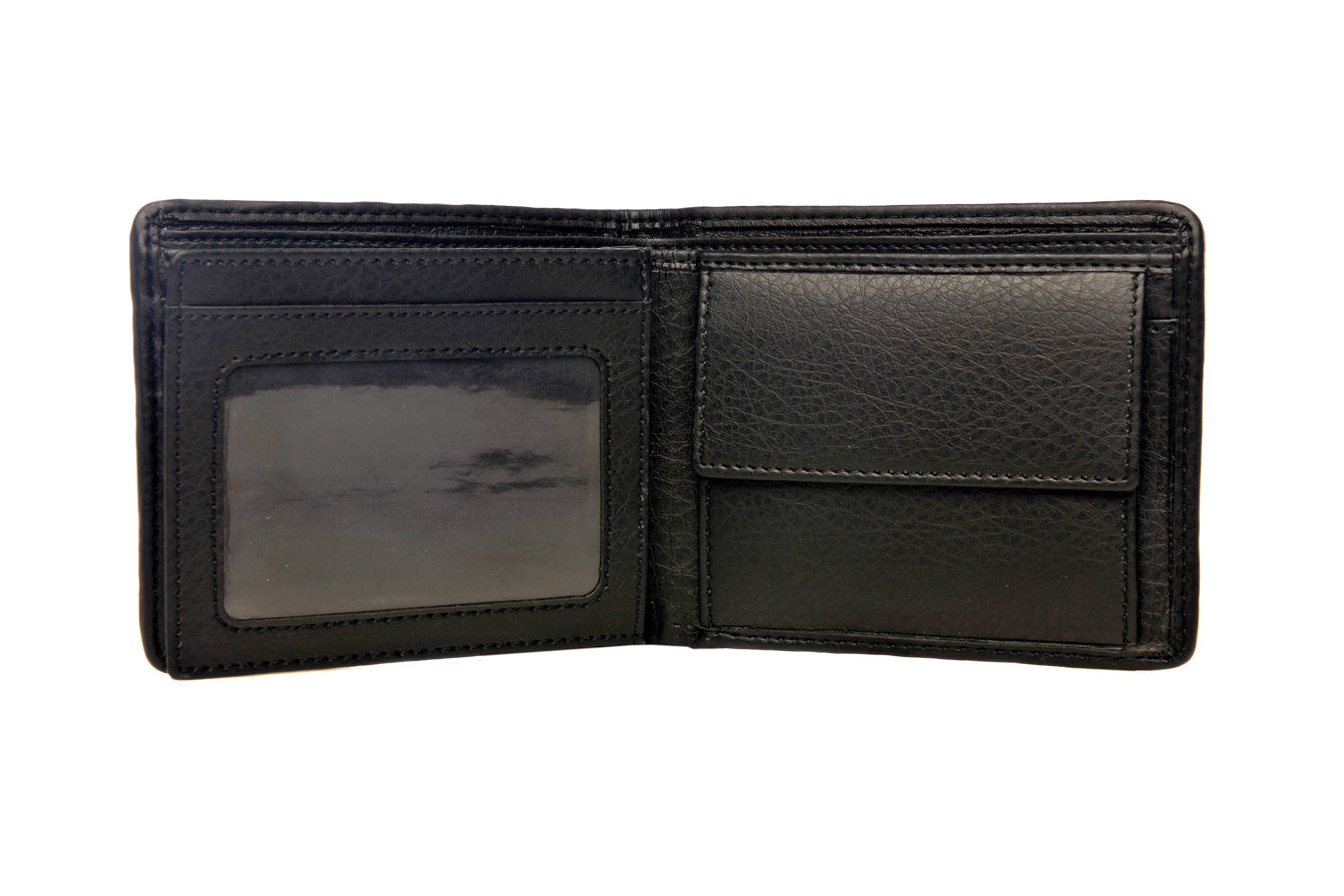 Harris Tweed Trifold Wallet - Charcoal Herringbone