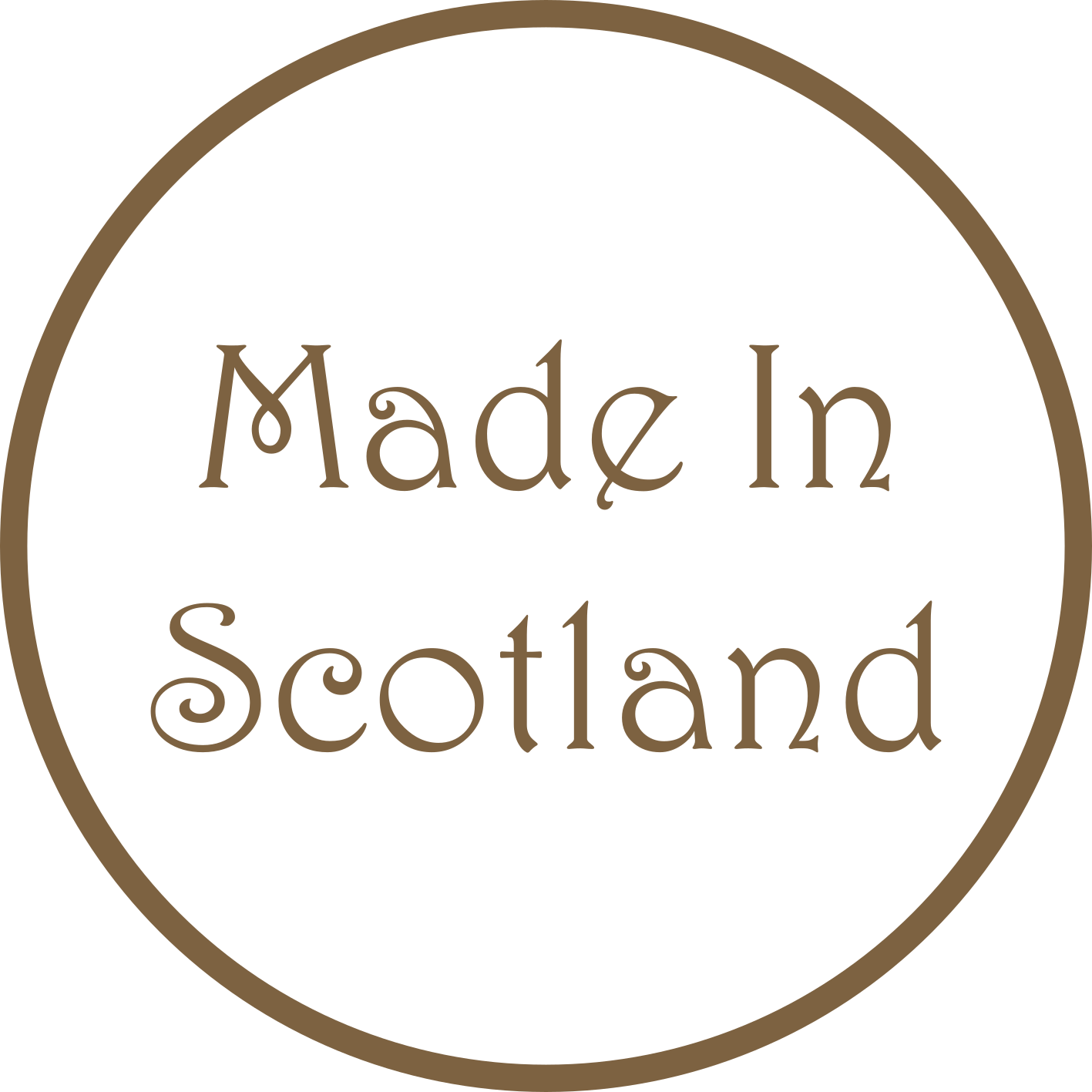 Round Made In Scotland Symbol