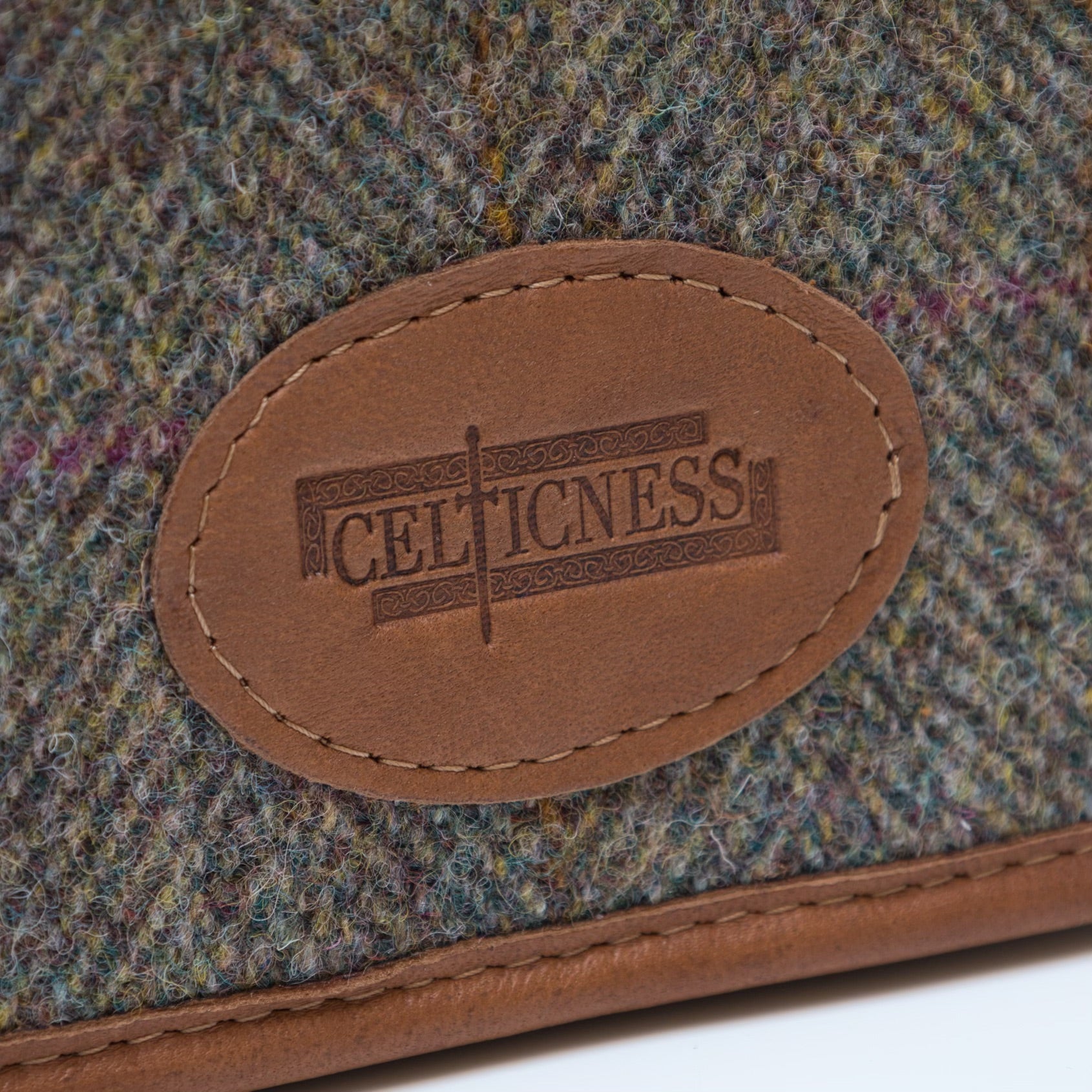 Harris Tweed and Leather Purse 100% Handmade in Scotland