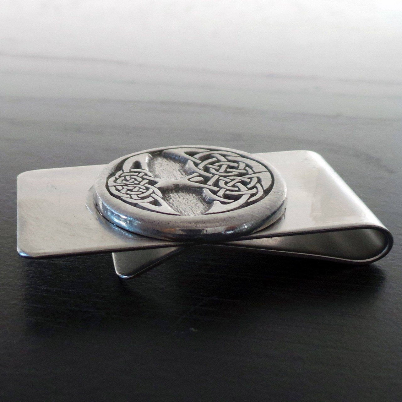 Money Clip With Tree Of Life Pewter Badge