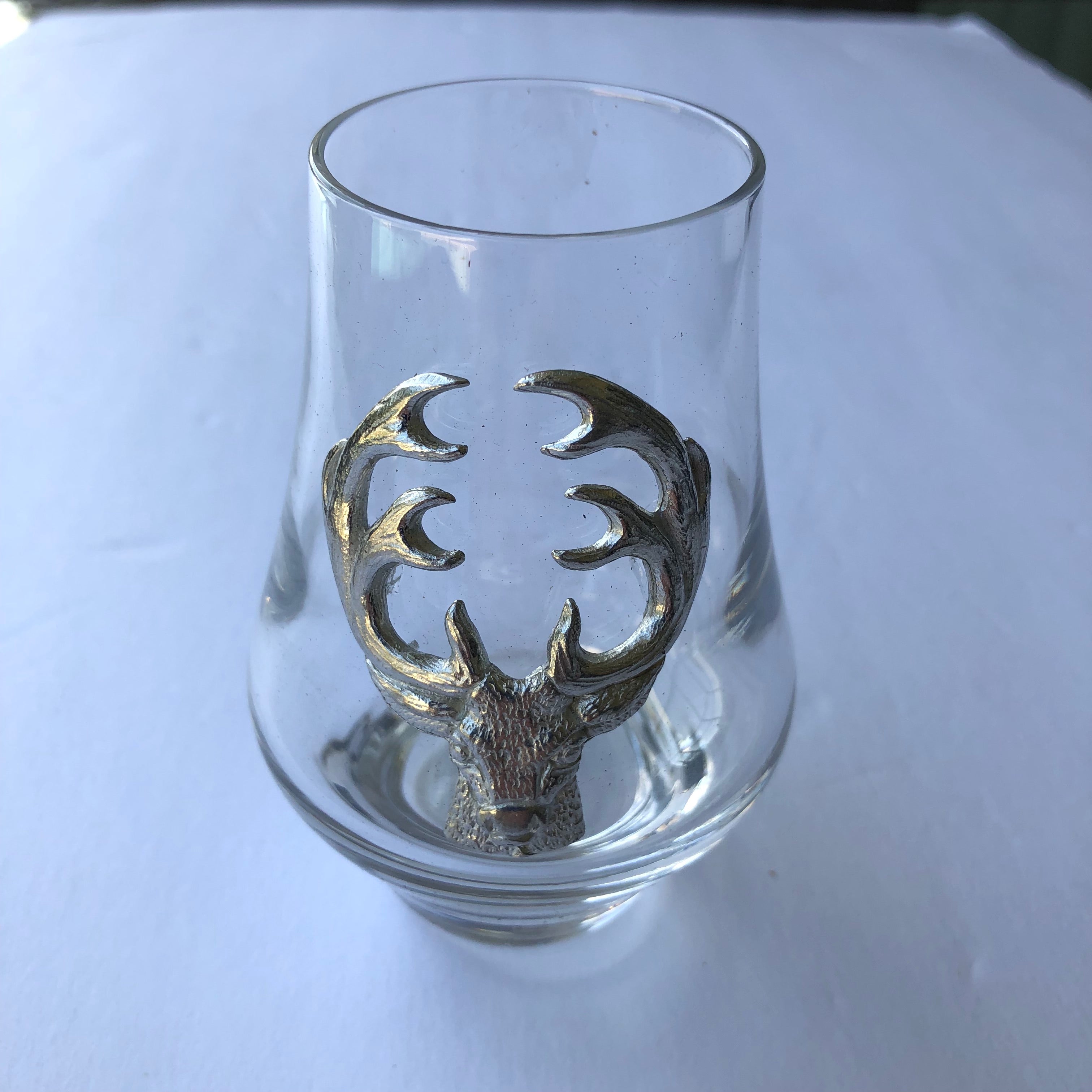 Handmade Pewter Tasting Glass - Stag / Buck